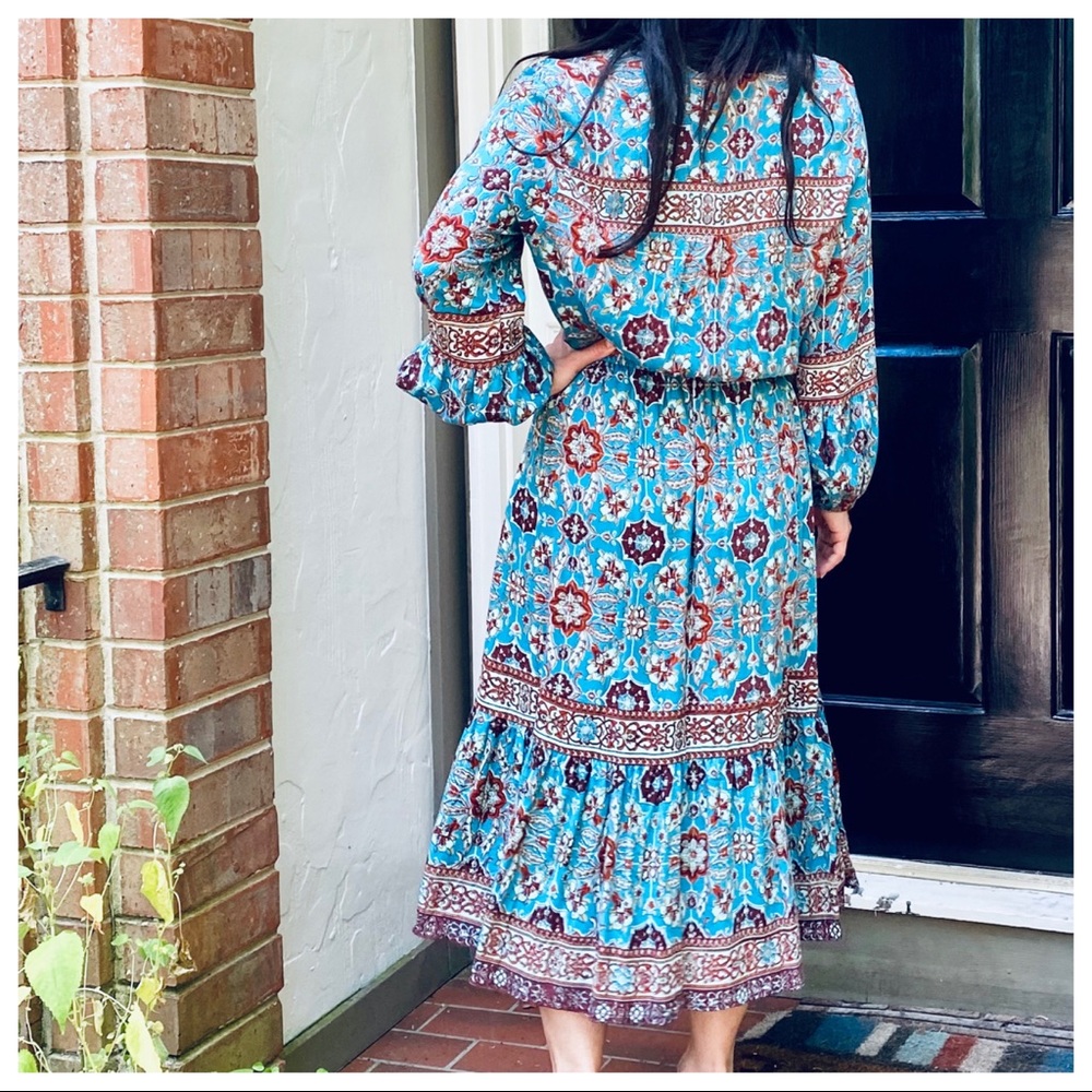 FABULOUS BOHO GYPSY CHIC FLORAL DRESS - Picture 12 of 16